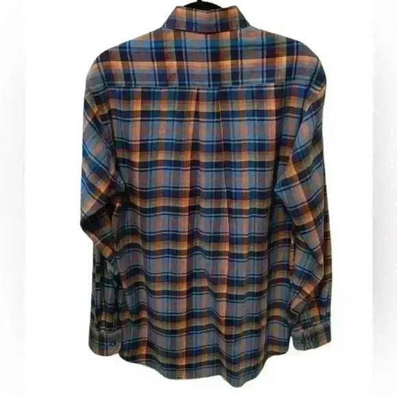 Men’s Viyella Wool and Cotton Plaid Long Sleeve Button Down - Size Medium - Picture 3 of 12